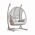 Hangstoel met stalen frame en zachte kussens van polyester 120 x 80 x 120cm